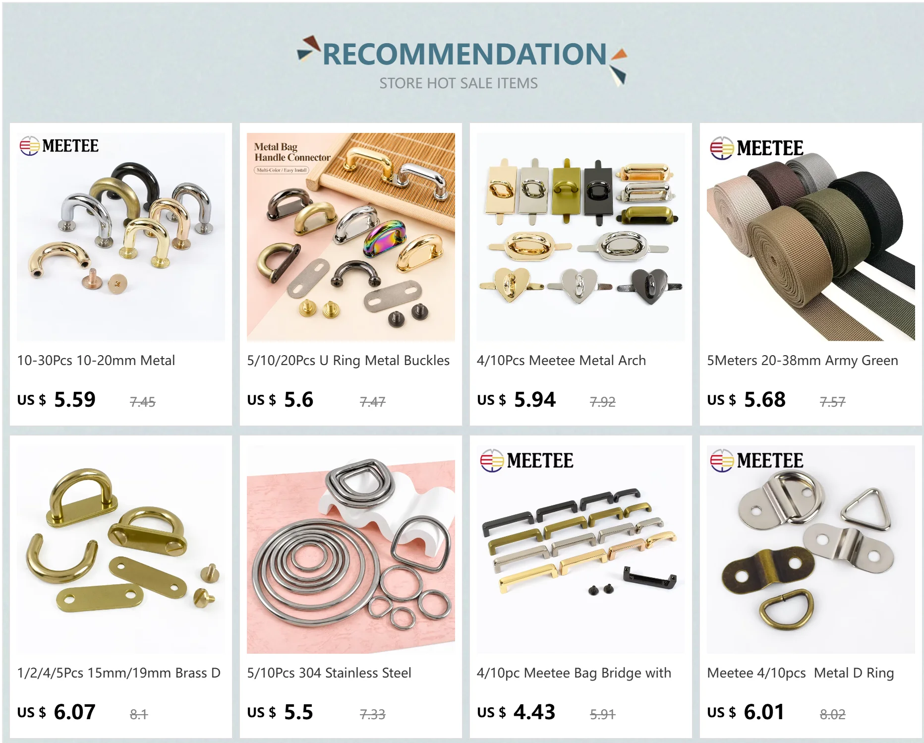 10–30 Stück 10–20 mm Metallschnallen U-Ring Tasche Bogenbrücke Schrauben abnehmbare Schnalle Aufhänger Haken DIY Handtasche Leder Handwerk Zubehör – Detail 1