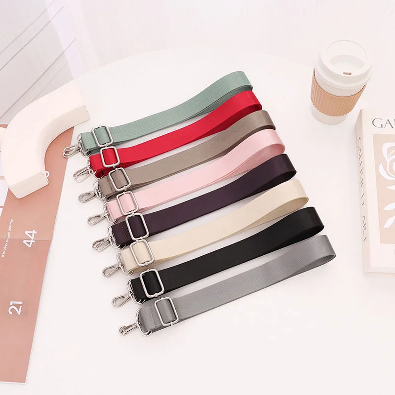 

Однотонная нейлоновая регулируемая сумка с плечевым рюкзаком и ремнем через плечо 3 см, плечевой ремень для компьютера, плечевой ремень для чайника