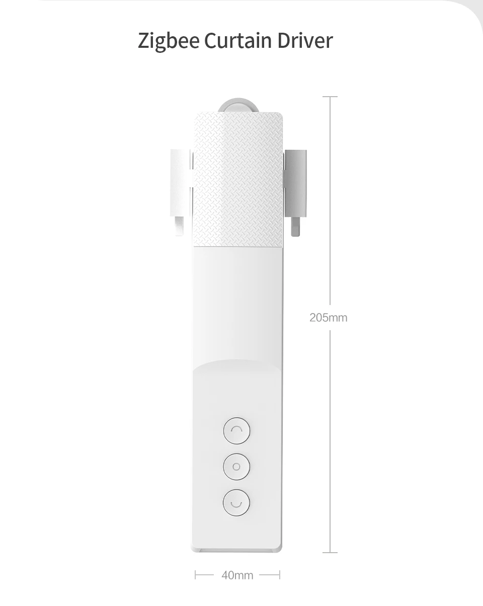 Zemismart Zigbee Smart Electric Curtain Robot Vorhangmotor für Roman Rod I Type U Type Track Work mit TUYA Alexa Google Home – Detail 12