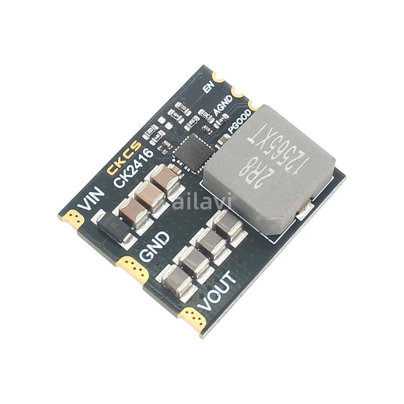 

Ultra-small DC 6V-24V High Current Buck Power Module 12V To Fixed 5V 16A Microcontroller Enable Control 80W Step-Down Board