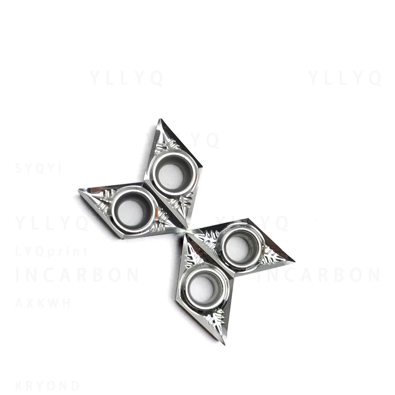 10Pcs DCGX11T302-NL DCGX11T304-NL DCGX11T308-NL LD434 Carbide Turning Inserts CNC Lathe Tool For Aluminum Copper