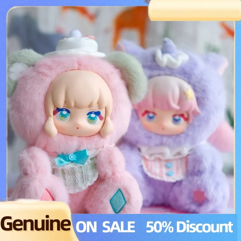 ของแท้นีนีซี แอนิมอล ปาร์ตี้ ซีรีส์ตุ๊กตาบลายด์บ็อกซ์ของเล่นสะสม Ninizee Figurine Kawaii Doo โต๊ะตกแต่งห้องสร้างสรรค์ของขวัญ