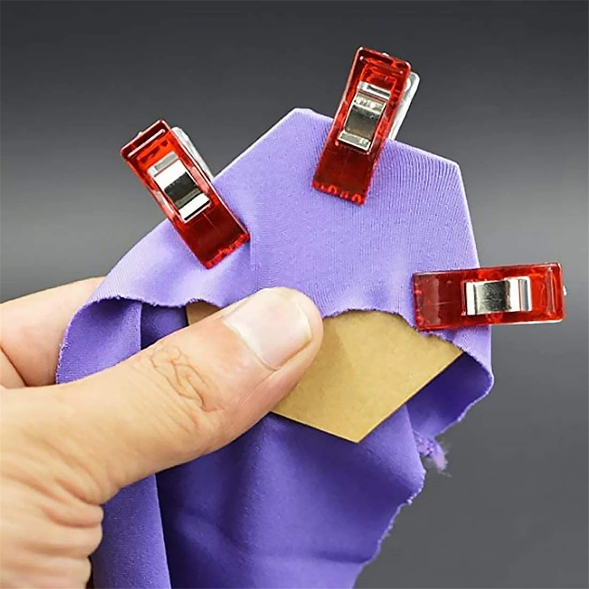 Clips de plástico para costura, pinzas de colores surtidos para costura artesanal, Herramienta de sujeción para acolchado, 20-100 piezas