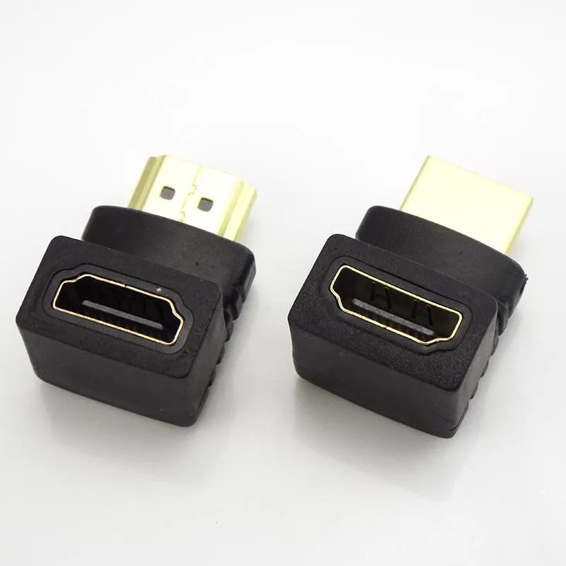 1/2/5Pcs HDMI-compatible Male To HDMI-compatible Female Adapter 90 Degree 270 Degree Angle Extender Cable Converter For HDTV L19