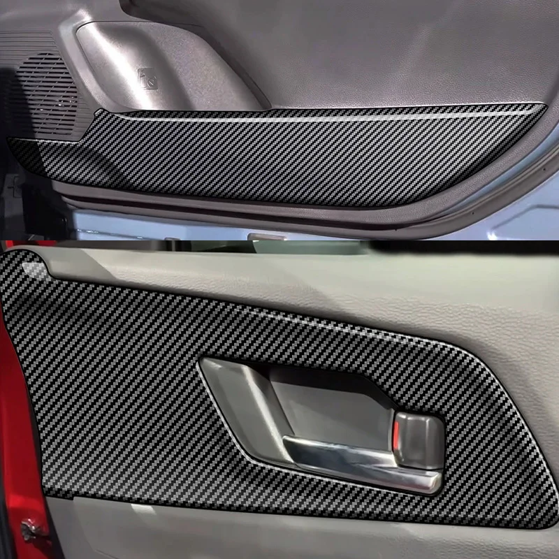 

Для Toyota Prius 60 серии 2023 2024 2025 ABS углеродное волокно, внутренняя дверная чаша, защитная крышка, накладка на дверную панель, украшение