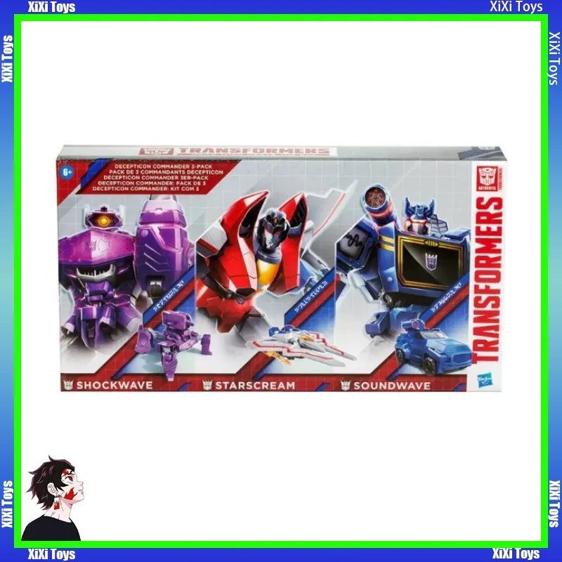 オリジナル在庫あり-ハスブロ-トランスフォーマー-ディセプティコン-コマンダー-ショックウェーブ-スタースクリーム-ソニックセット-ホリデーコレクタブルギフト
