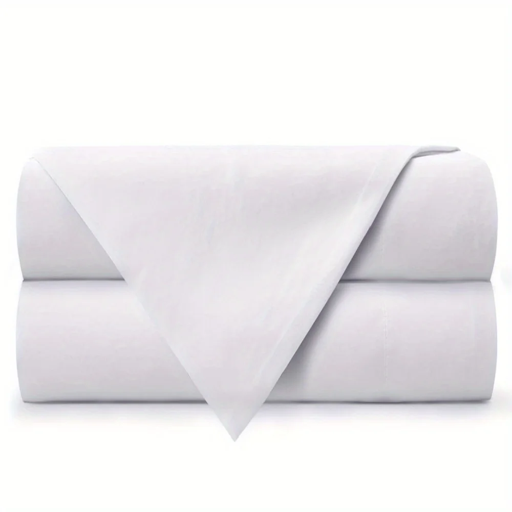 Microfiber Flat Sheet 90g - Soft Sanded Fabric Breathable, Active Printing, Wrinkle-Free , Easy Care Single Bed Sheet