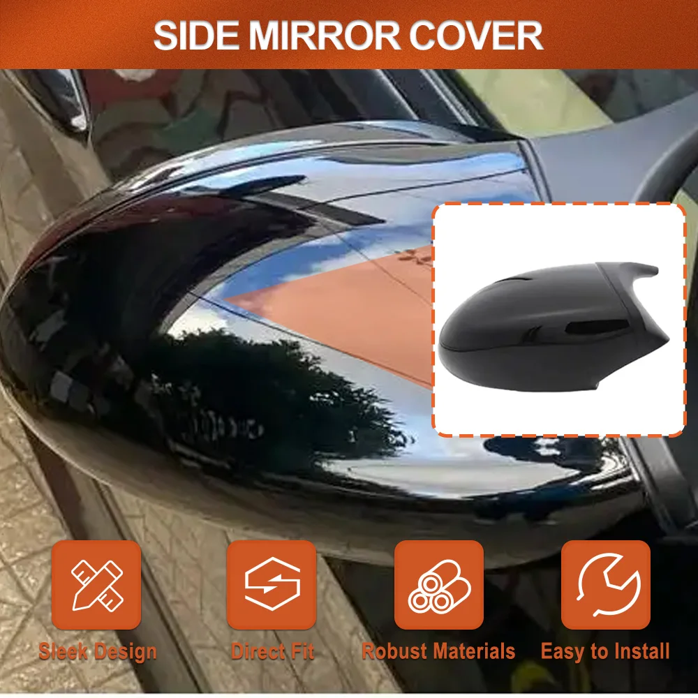 

2Pcs Car Side Door Wing Rearview Mirror Cover Caps For BMW E87 E81 E82 E88 E90 E91 E92 E93 PRE-LCI 51167135098 51167135097