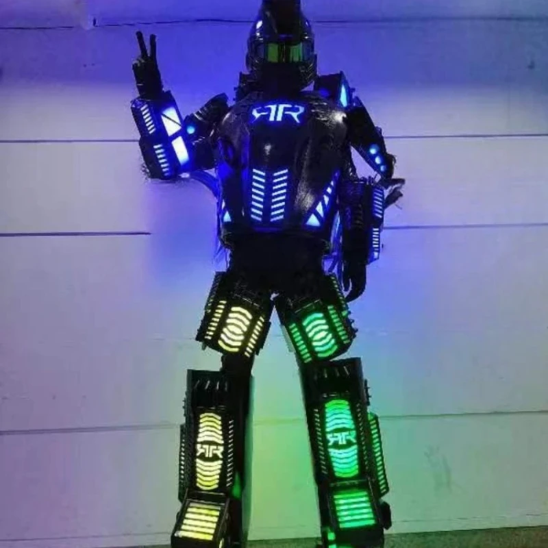 LED Luminous Robot Transformers Electric Light Man Luminous Suit Futuristic Technology Suit Mall Stage Performance Personal Show