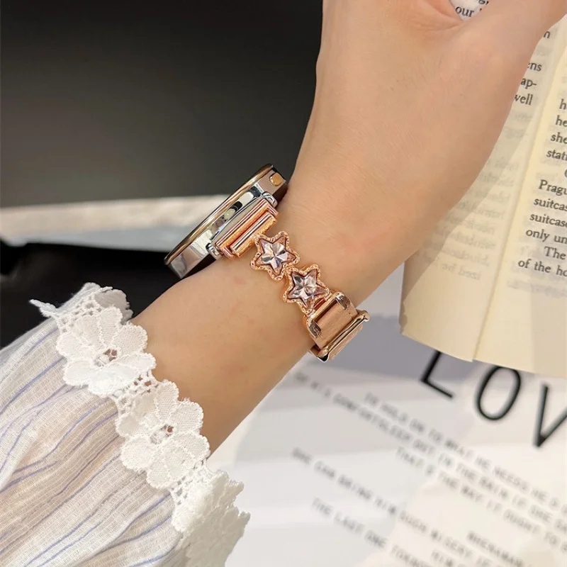 

Star studded diamond patchwork is suitable for HW Watch Fit3/Fit4 straps and HW Band 8/9/10NFC handmade straps