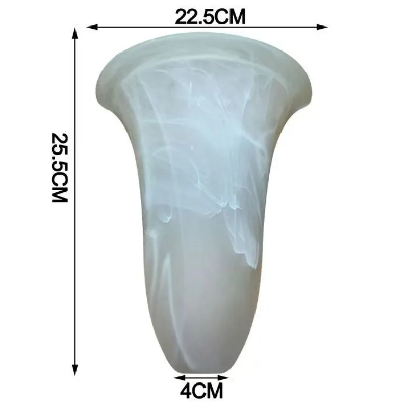 2pcs Wall Lamp Cover Wall Sconce Half Lampshade White Frosted Glass Lamp Shade