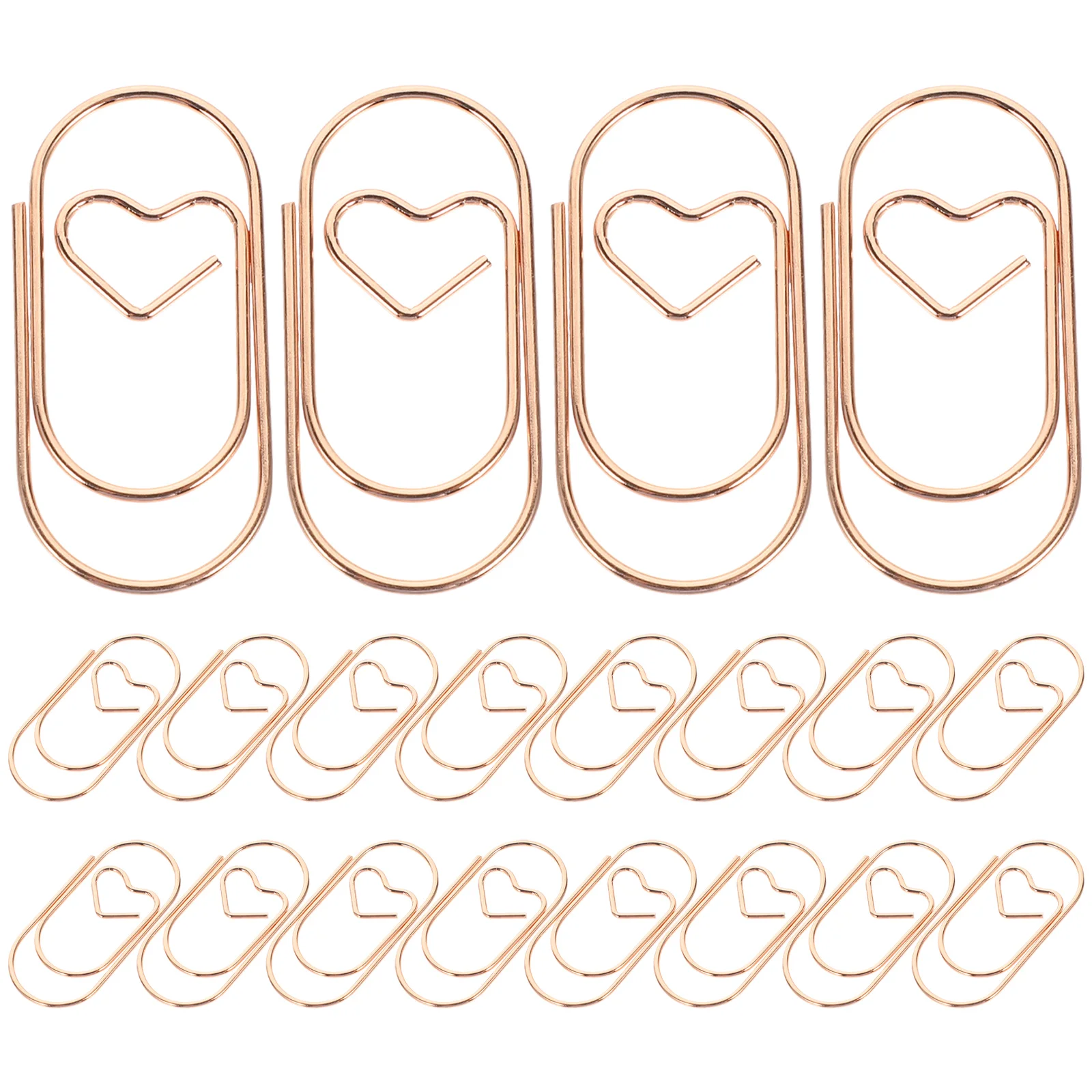 

Versatile Metal Bookmark Mini Paperclips Rose Gold Work Office Stationery Supplies