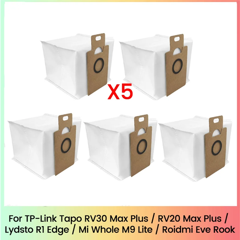 Dust Bag For TP-Link Tapo RV30 Max Plus/RV20 Max Plus/Lydsto R1 Edge/Miwhole M9 Lite/Roidmi Eve Rook Robot Vacuum-CLIM