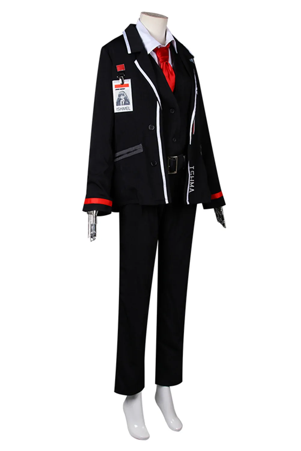 Uniforme de la société Limbus Ishmael Cosplay Costume pour hommes et femmes, haut, pantalon, manteau, accessoires, Halloween, carnaval, déguisement imbibé