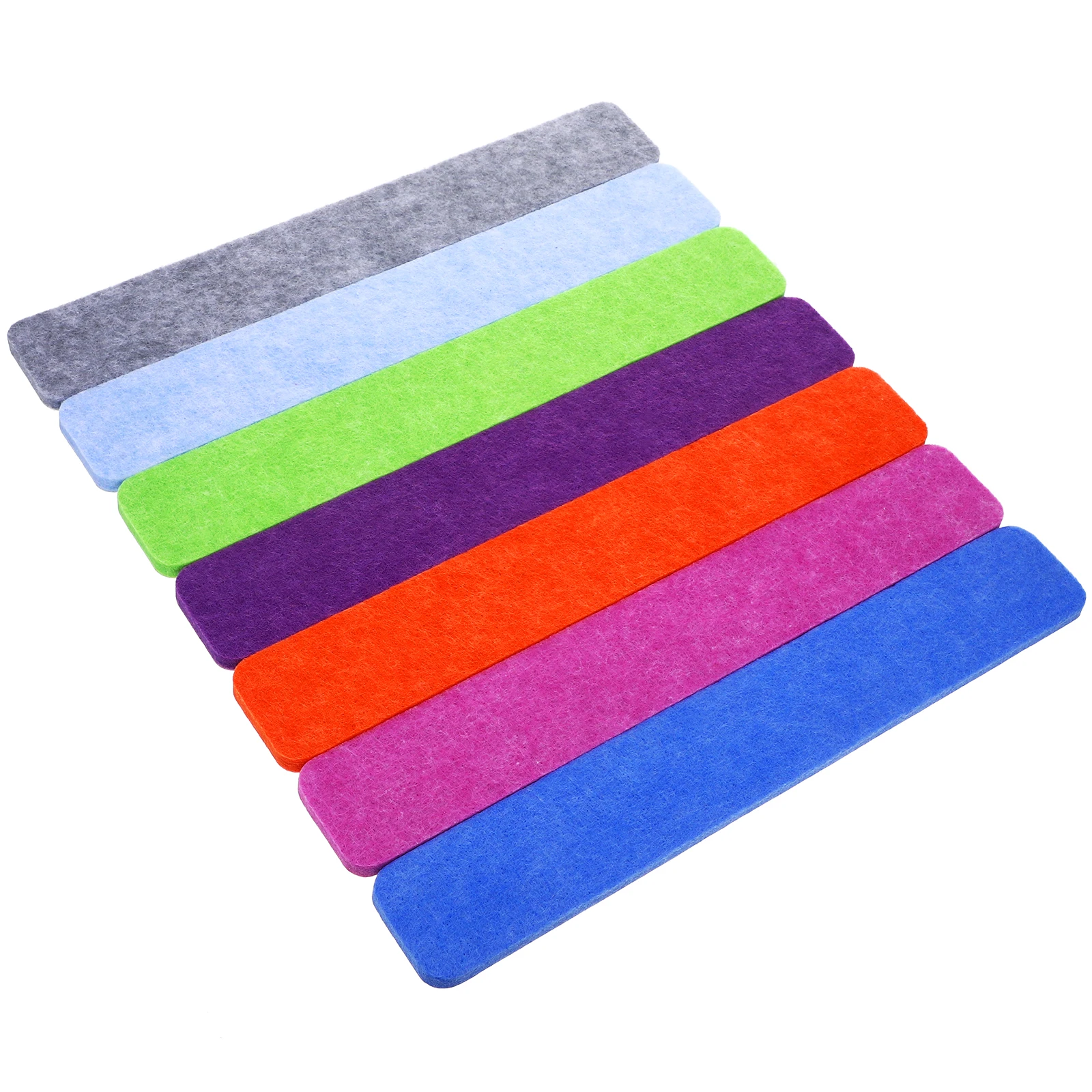 

7 Pcs Felt Needle Board Strips 33x5cm Self Adhesive Lightweight Bulletin Desk Memo Wall Decor Notepaper Pin Boards Tile Felt