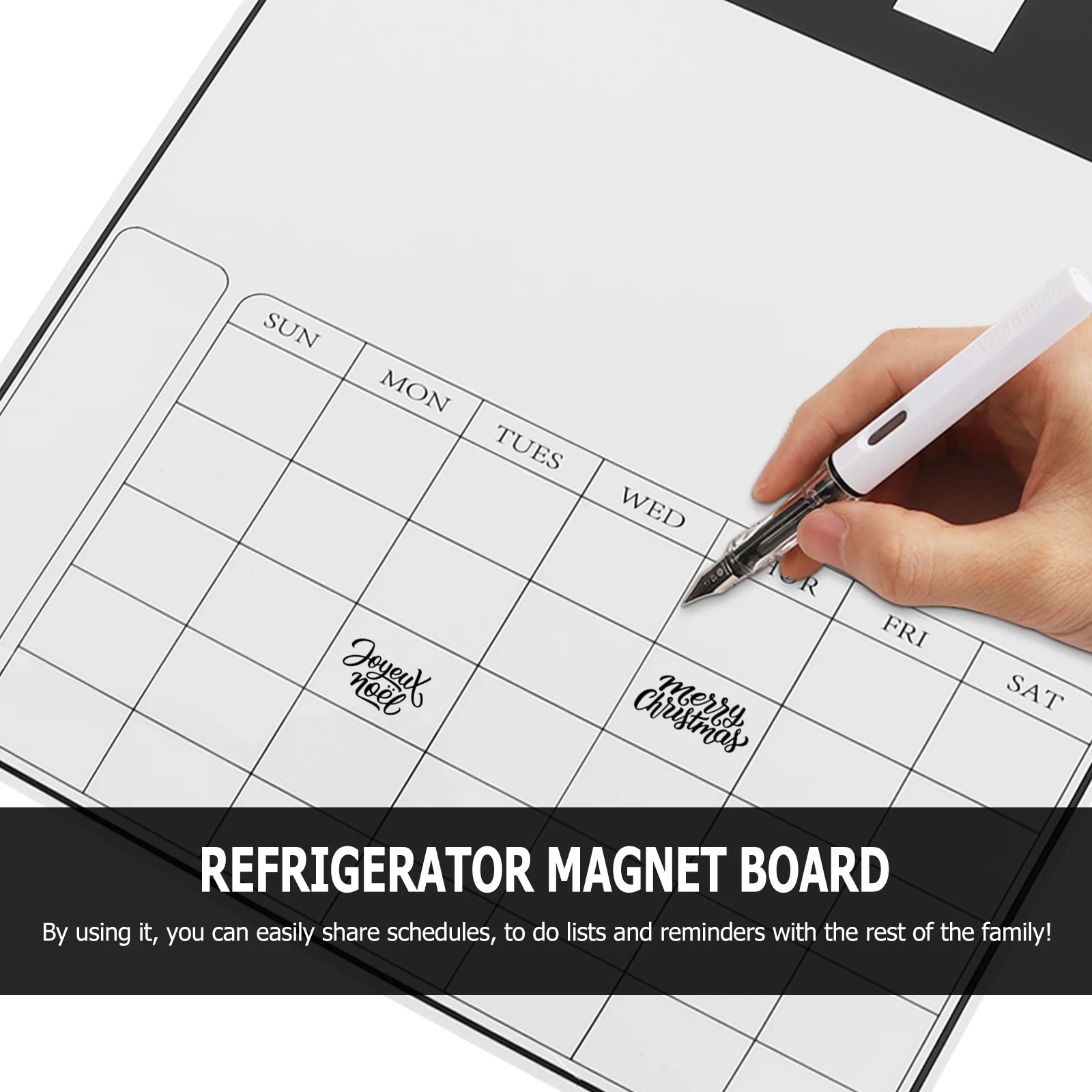 

A3 Erasable Calendar Board Magnetic Fridge Whiteboard Weekly Schedule Planner for Family to Do List Reminder Efficient Time