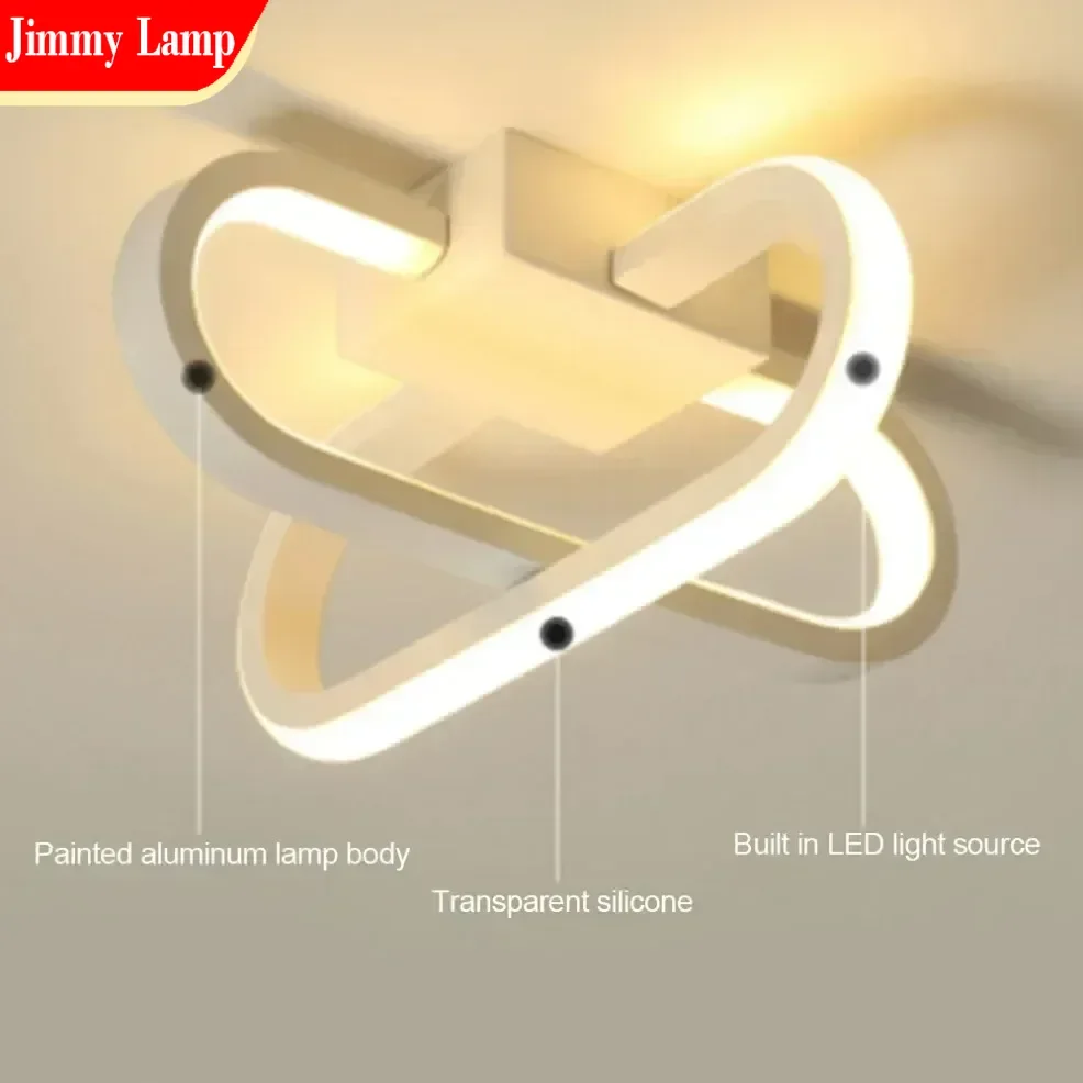 

Nordic Creative 3-color Light LED Strip Ceiling Light for Living Room Balcony Entrances Stairs Home Corridor Lighting Decoration