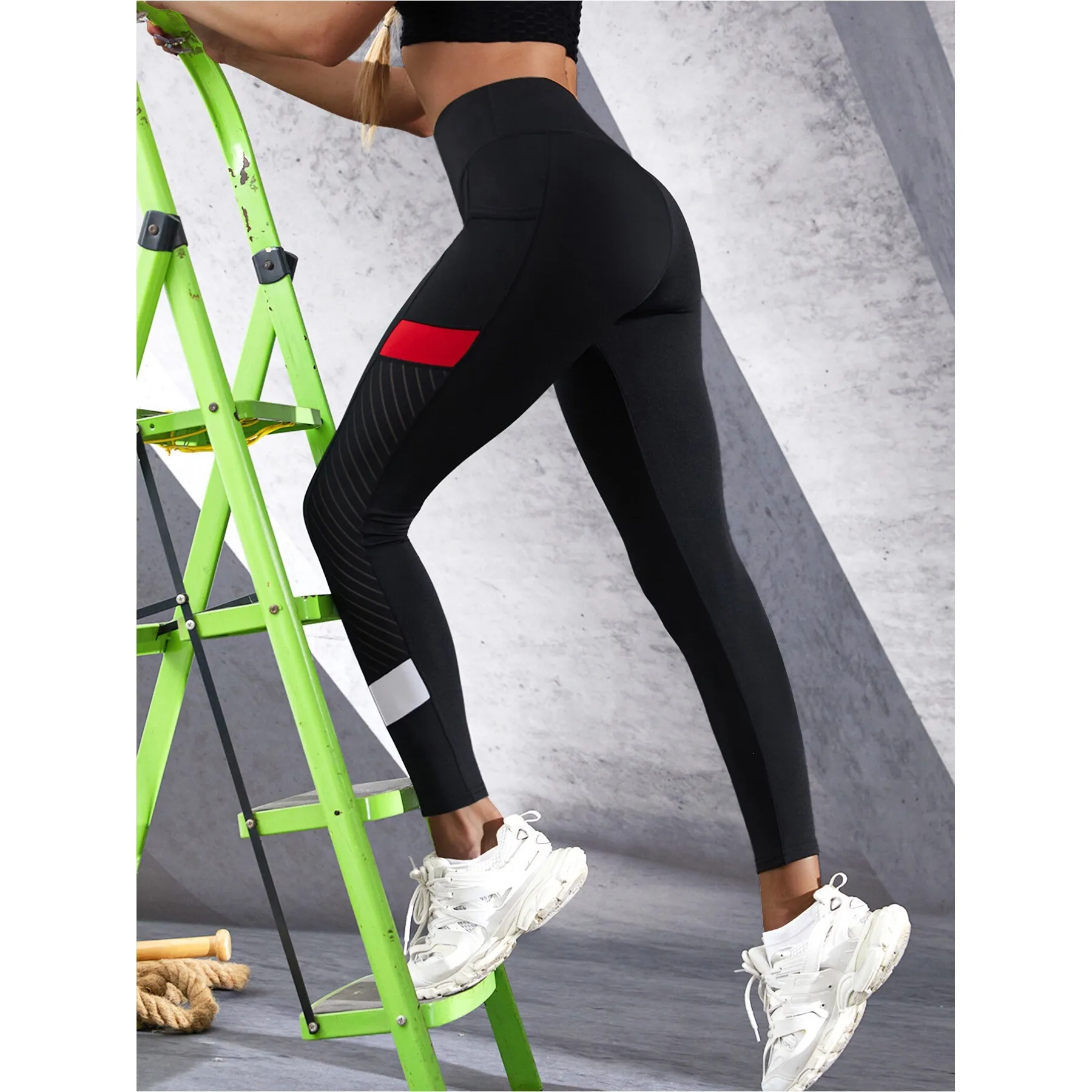 

Mesh Pocket Yoga Pants Women's Summer Fashion Set without Brand Registered Trademark Gender Female Season 2026 Spring