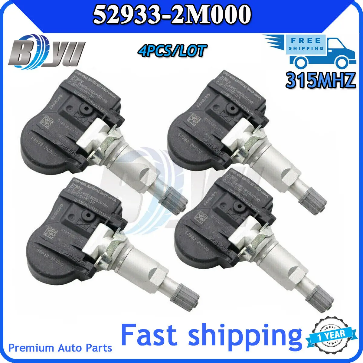 TPMS Tire Pressure Monitor Sensor NEW 52933-2M000 for Hyundai Accent Genesis Coupe Santa Fe Sport Kia Forte Optima Sorento Soul
