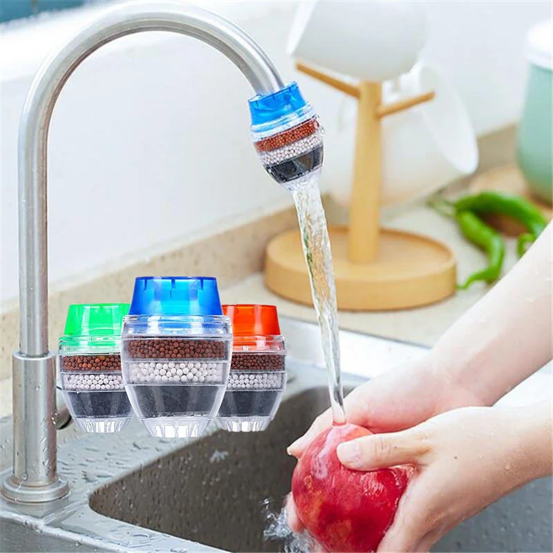 Purificador de agua para grifo de cocina, filtro de carbón activado, accesorios para el hogar, 1 unidad