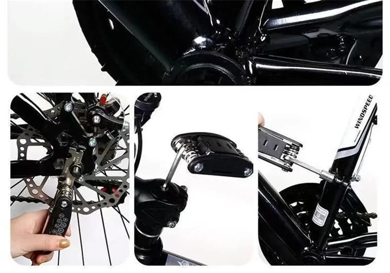 16-in-1 Steckschlüsselsatz mit Rutschfestem Drehkopf aus Langlebigem Edelstahl für Haus- und Fahrrad-Autoreparaturen Einfaches & Universelles Werkzeug – Detail 3