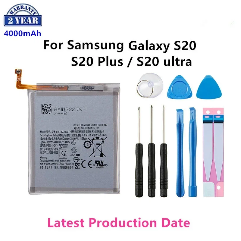 

Brand New EB-BG988ABY EB-BG980ABY EB-BG985ABY Replacement Battery For Samsung Galaxy S20/S20 Plus S20+/S20 Ultra