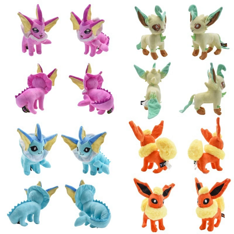 New 24 Styles Pokemon Eevee Evolution Plush Toys Anime Characters Umbreon Espeon Sylveon Plush Dolls Toy Gifts For Children