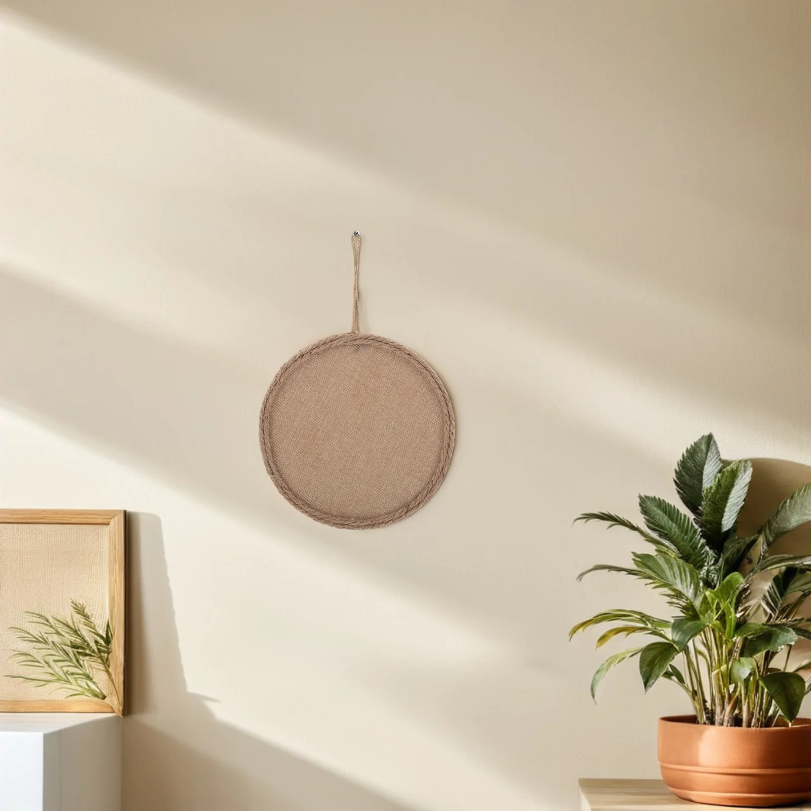 

4Pcs Linen Canvas Burlap String Board Kids DIY Art Classroom Nursery Wall Decorations Handcraft Supplies Linen Canvas