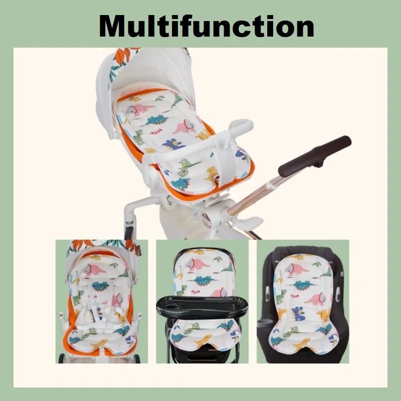 Baby Stroller Seat Cushion Kids Cotton Seat Pad Breathable Prams Mat Pushchair Soft Mattress Infant Pad Stroller Accessorie