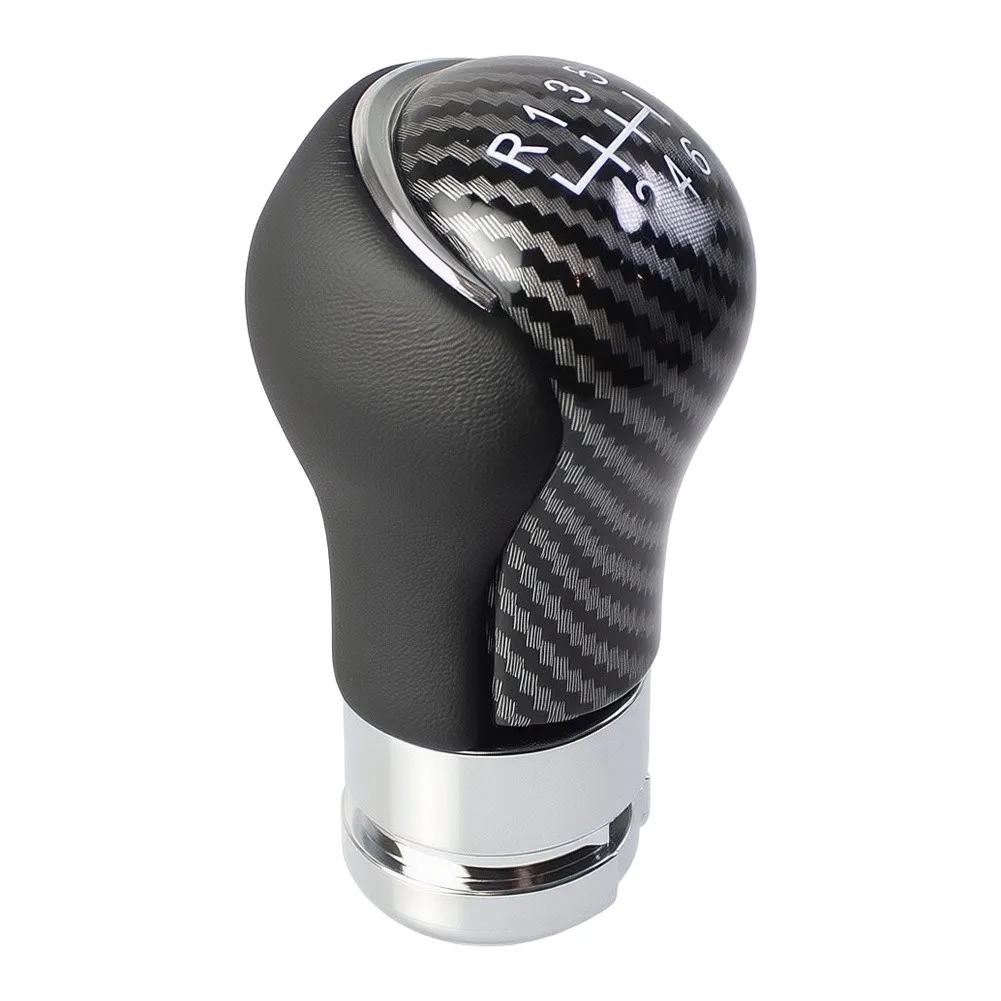 

1 Pcs 19mm 6 Speed Carbon Fiber Gear Knob Gear Shift Knob For Toyota For Hilux For Revo 2015-2020 Accessories