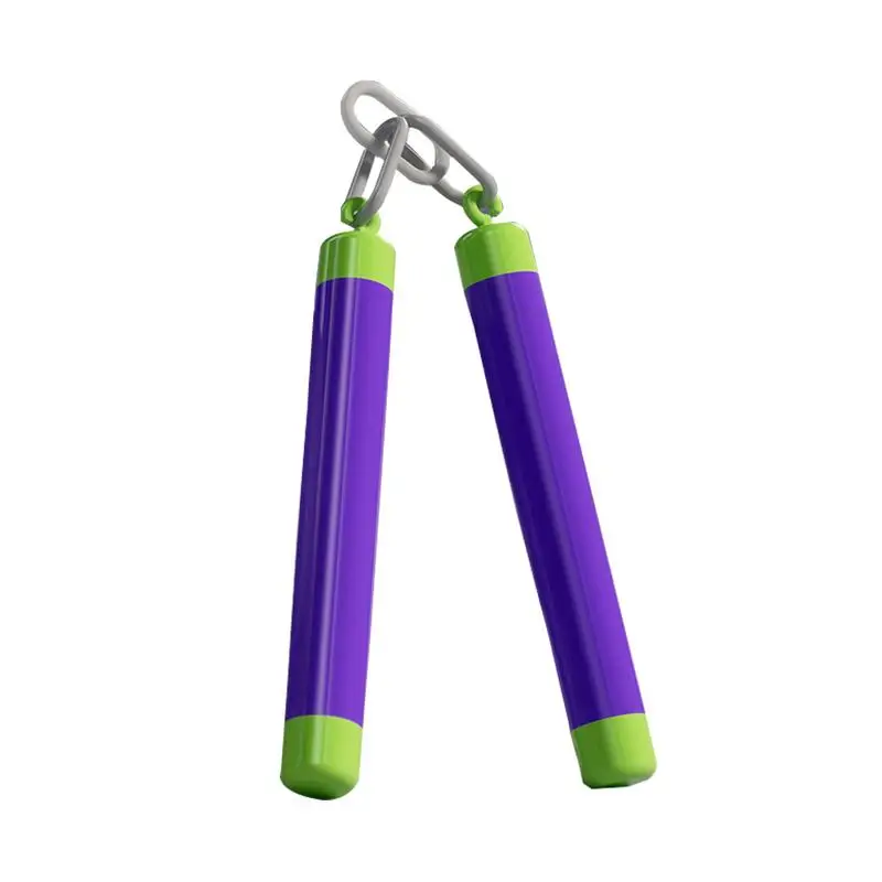 Nunchakus reductor de estrés para niños y principiantes, juguete de Nunchakus de entrenamiento seguro y duradero, artes marciales, impresión 3D