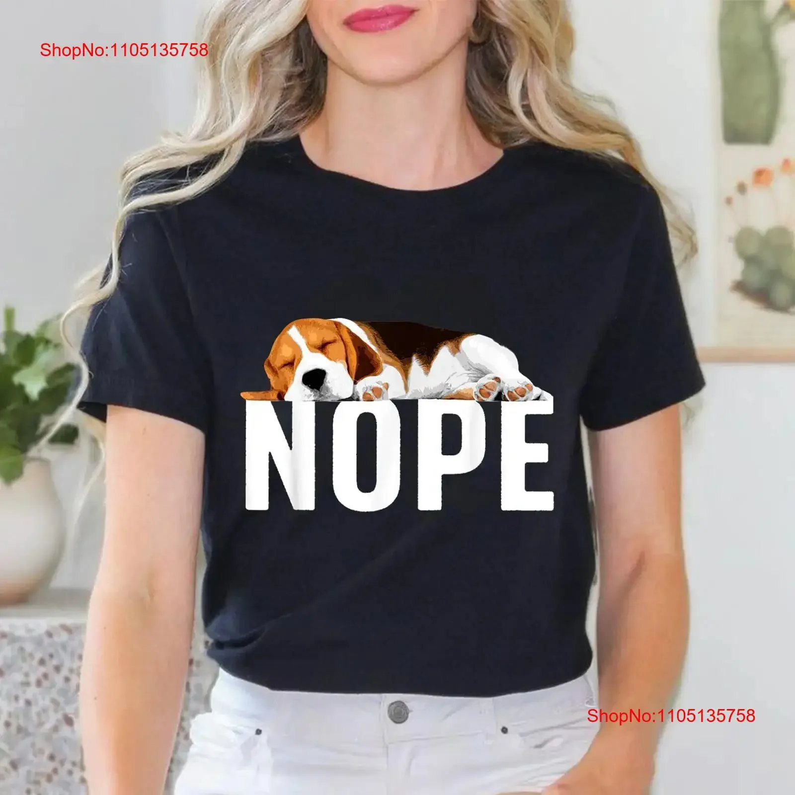 Funny Beagle Art For Nope Dog Lover T Shirt vintage Washed graphic Comfortable fashion Casual Slightly streetwear Unisex Soft