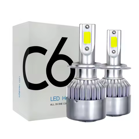H7 H4 H11 LED Headlight Bulbs 6000K 12V, Compatible with H1 H3 H8 H9 9005 HB3 9006 HB4 9012 for Auto Headlamps &amp; Fog Lights