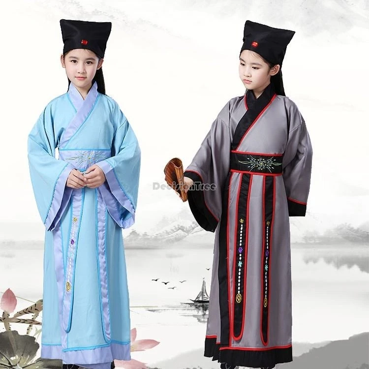 

2025 new chinese ancient style performance costumes traditional chinese culture clothing children's hanfu ancient costume set