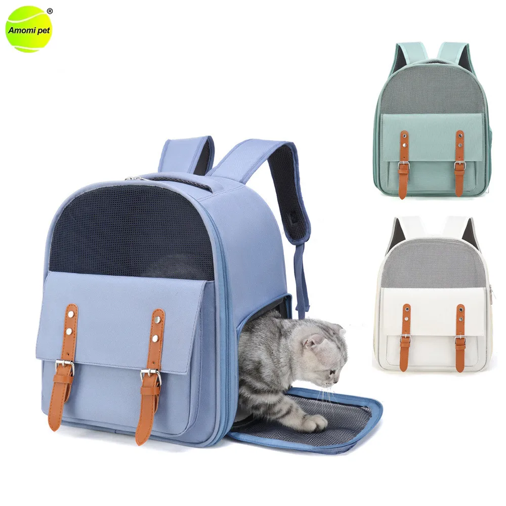 

Cat Carriers Bag Travel Breathable Portable Cat Backpack Pet Supplies Large Capacity Outdoor Pet Bag Folding Cats Carrying
