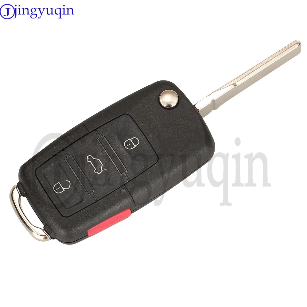 Jingyuqin 4 Buttons 1K0959753P 315MHZ ID48 chip Flip Key Remote Control For VOLKSWAGEN VW GOLF EOS GTI Rabbit JETTA Car Fob view 5