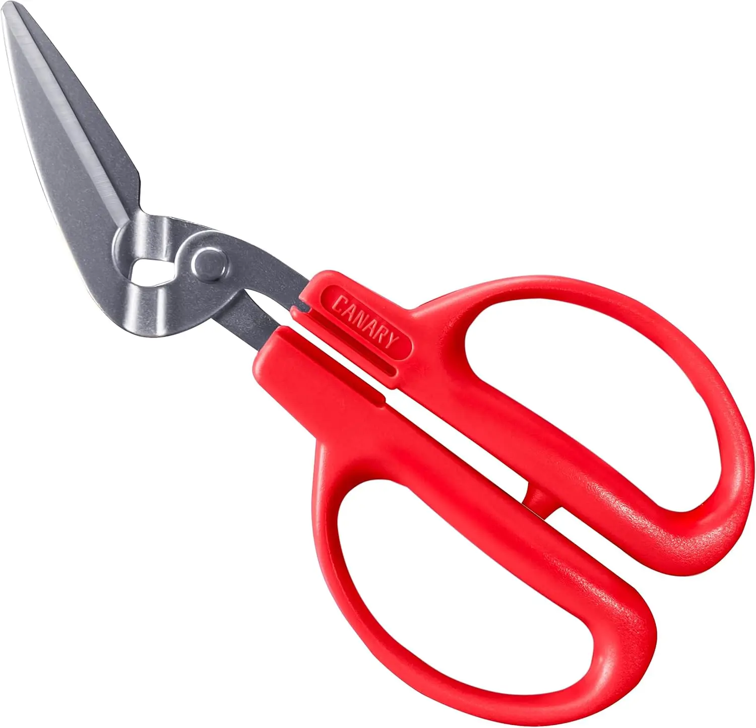 

Crab Scissors Heavy Duty 6.7" for Cutting Crab Legs, Lobster Shells with Sharp Serrated Japanese Steel Blade Red