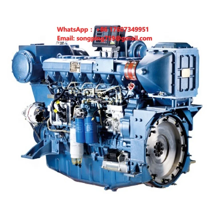 Inboard 368-404kw 500-550hp Water Pump Brand 24v Fishing Boat Electric Starter Marine disel Engine