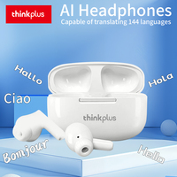 Thinkplus AI Intelligent Translator Earphone Wireless Bluetooth Translation Earbuds, 144 Languages Translator HD Sound Quality