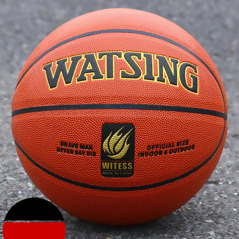 Official Size 7 PU Basketball Adults Indoor Outdoor Training Match Ball Cement Raining Floor Wear-resistant Non-slip Basketball