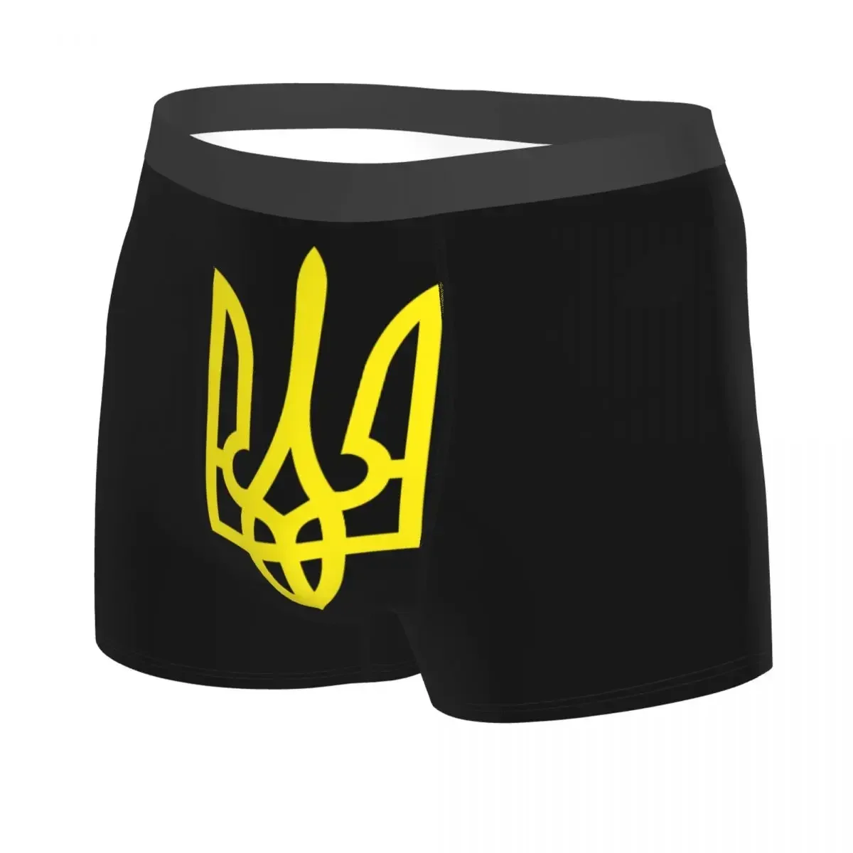 Coat Of Arms Of  Underwear Men Sexy Print Custom Tryzub Ukrainian Flag Boxer Shorts Panties Briefs Soft Underpants