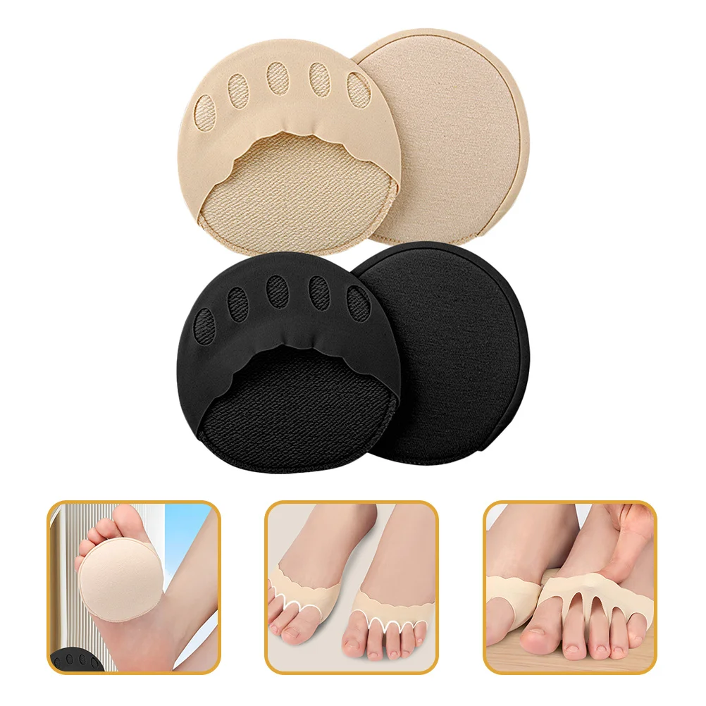 2 قطعة حافة الدانتيل موجة غير مرئية نصف تنفس فصل إصبع الجوارب ل عالية الكعب الصيف عدم الانزلاق الأمامية النساء الجوارب