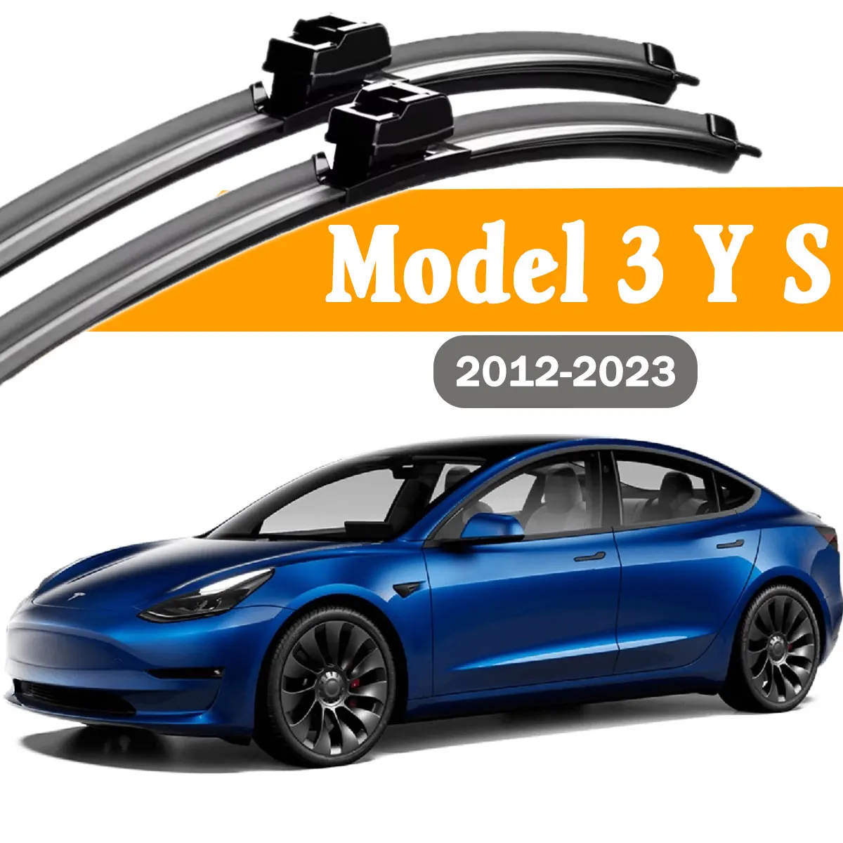 2PCS Car Front Windshield Wiper Blade For Tesla Model 3 Y S 2012-2023 Windscreen Window Rain Brushe Accessories