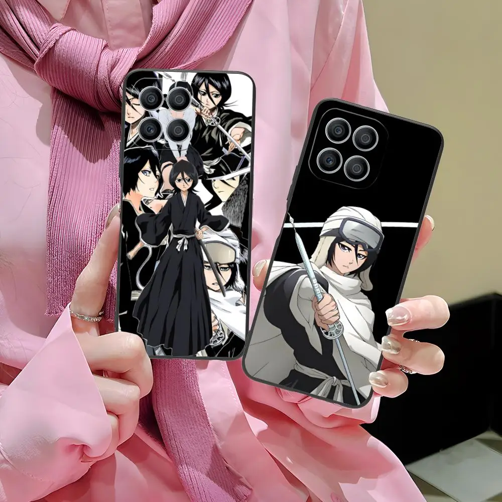 

Bleach Rukia Kuchiki Mobile Phone Case for Honor 90 80 70 60 50 30 20 10 9 8 7 Pro S SE Lite 5G Black Luxury Pretty Cellphones