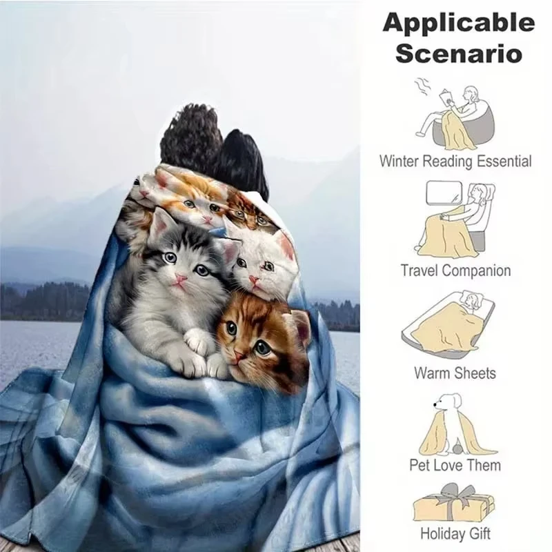 Dunkin Donuts Logo D Flannel Fleece Throw Blanket Reversible Soft Warm Cozy Fall Winter Home Travel Blankets view 5