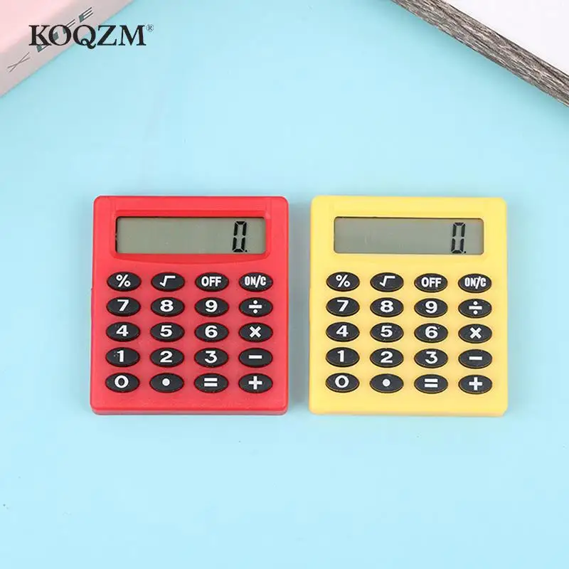 Mini calculatrice de poche de dessin animé, déterminer le type de poche, Coin 24.com, transporter des accessoires comme calculatrice d'école et de bureau