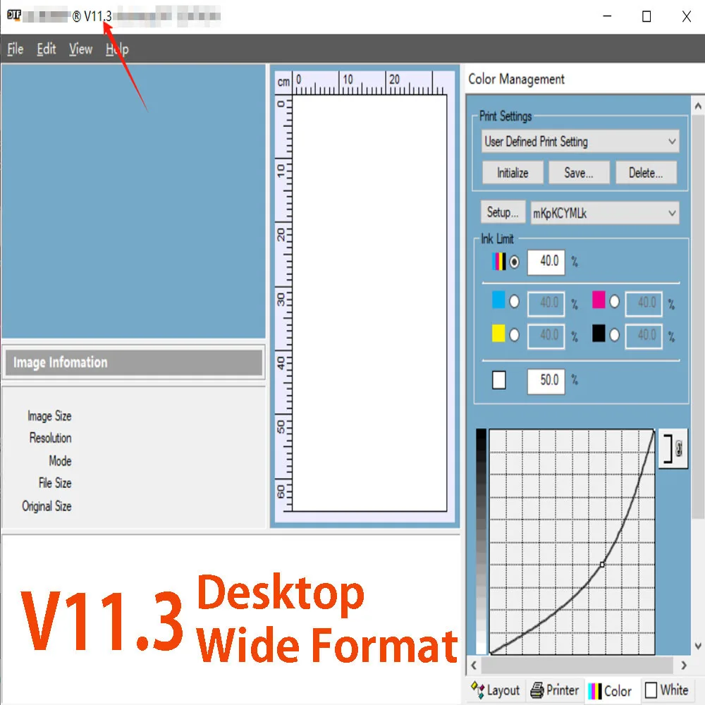 

DTF V11.3 Printing Software Version 11.3 Rip USB for Epson EcoTank ET5800 ET5850 ETL8180 I1600 XP600 I3200 RIP Ver 11.3 Dtf