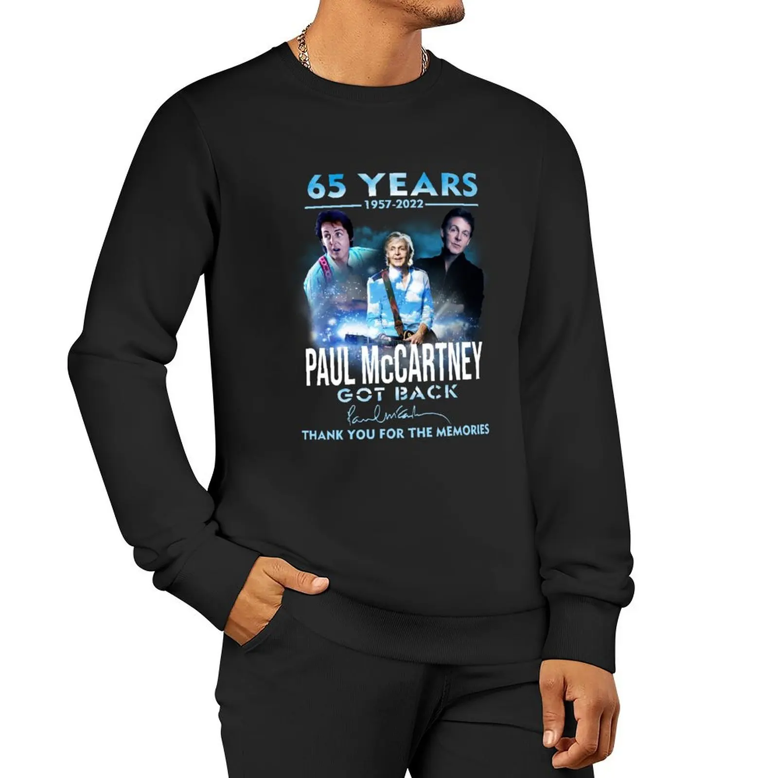 

Paul McCártney thanks for memories Pullover Hoodie mens clothes sweatshirt