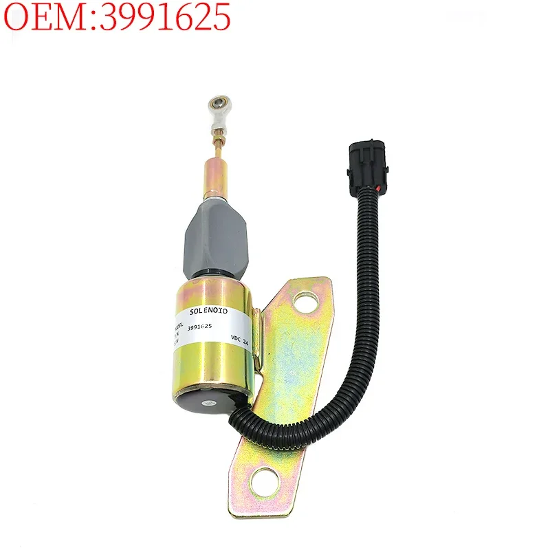 Excavator Accessories Construction Machinery for R215 R225-7 R110-7 YuChai LiuGong Zoomlion Flameout Solenoid Valve 3991625 New