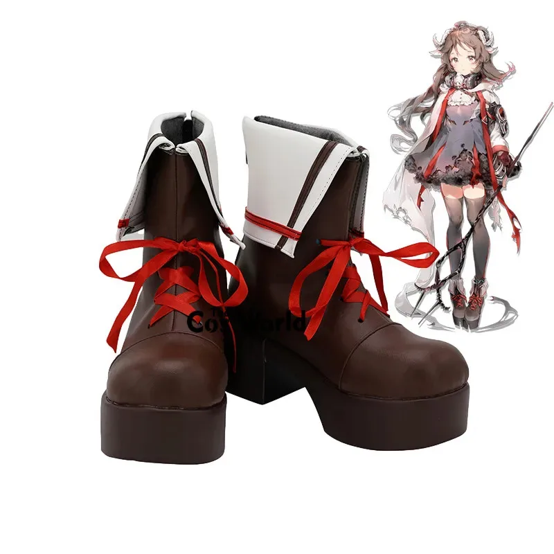 

Arknights Eyjafjalla Games Customize Обувь для косплея Сапоги